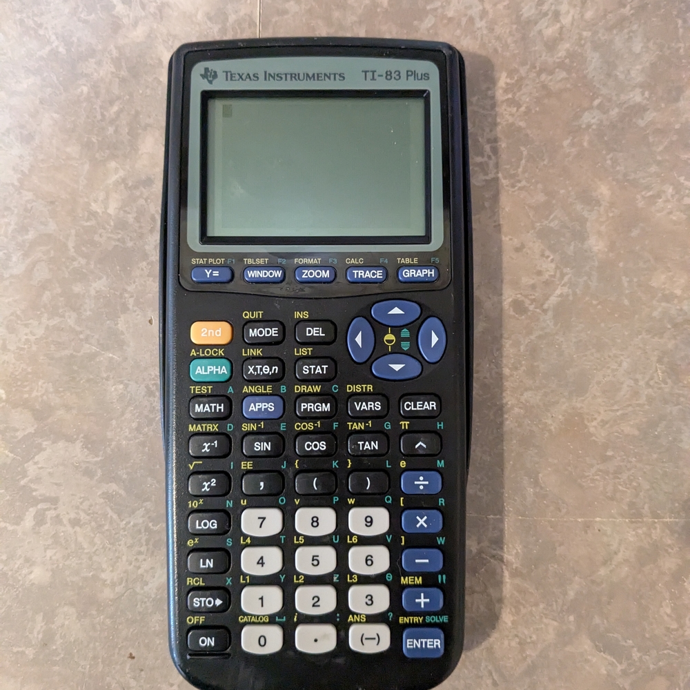 Texas Instruments TI-83 Plus Graphing Calculator - Black
